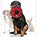 TUFFY - World's Tuffest Soft Dog Toy - NO Stuff Ring - Squeakers - Multiple Layers. Made Durable, Strong & Tough. Interactive Play (Tug, Toss & Fetch). Machine Washable & Floats (Red Paw)