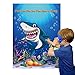 Morinostation Pin The Fin On The Shark Game Birthday Party Favor Games Baby Shark Party Supplies Decorations - 24 Fins