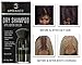 Ambiance Natural Dry Shampoo Powder & Brush for Black Hair - Non Aerosol Travel Size Tinted Shampoo - Non Toxic, Benzene Free - Volumizing, Refreshes Oily Hair & Covers Roots Between Colorings