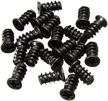 20Pcs Computer PC Case Cooling Fan Mount Screws Black For Fans 60mm 80mm 120mm