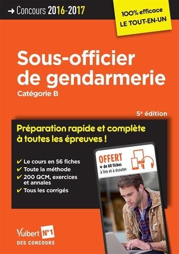 Concours sous-officier de gendarmerie 5e édition concours 2016/2017