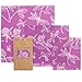 Bee's Wrap Assorted 3 Pack, Eco Friendly Reusable Beeswax Food Wraps, Sustainable, Zero Waste, Plastic Free Alternative for Food Storage - 1 Small, 1 Medium, 1 Large primary