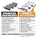 Midelo Taco Holders Set Of 2 - Stainless Steel Taco Stand Tray, Metal Taco Rack with Handles - Oven, Grill, Dishwasher & Air Fryer Safe