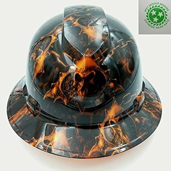 Wet Works Imaging Customized Pyramex Full Brim Orange Hell 
