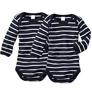 wellyou baby en kinderen lange mouwen/babybody meisjes en jongen van 100% katoen, lange mouwen body set van 2 maat 50…