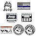 GTOTd Stickers for Jeep TJ Side Panel Logo (10-PCS) 4x4'' Jeep Sticker Bumper Stickers Vinyl Decal Sticker Pack