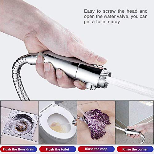 Luxsego High Pressure Shower Head 4Modes Powerful Shower Spray, Hand