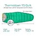 Paria Outdoor Products Thermodown 15 Degree Down Sleeping Quilt - Ultralight Cold Weather, 3 Season Quilt - Perfect for Backcountry Camping, Backpacking and Hammocks (Long)