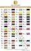 New brothreads - 40 Options- Various Assorted Color Packs of Polyester Embroidery Machine Thread Huge Spool 5000M for All Embroidery Machines -Neon Colors 1