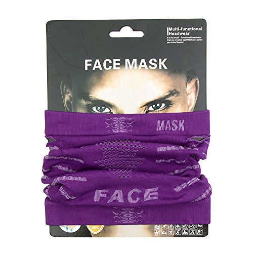 Baiyu Cycling Face Mask Breathable Anti UV Facemask Windproof Neck Warmer Scarf Headwear Half Face Cover Magic Headband Moisture Wicking Veil for Motorcycle Bike Cycling Outdoor sport