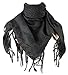 Premium Shemagh Head Neck Scarf - Black/Black primary