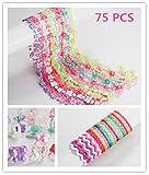 PinkSheep Play Jewelry Set, Including 24 Long Strand of Beads, 24 Bracelets, 24 Rings, Total 72 Pieces, Girls Party Favors