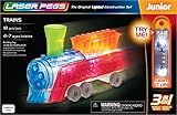 Laser Pegs Trains 3-In-1 Building Set Building Kit; The First Lighted Construction Toy to Ignite Your Child's Creativity; It's Your Imagination, Light It Up