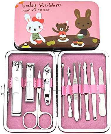 dolly2u Rabbit Nail Clipper Set Toenail Clipper Manicure Set/ 11 in 1