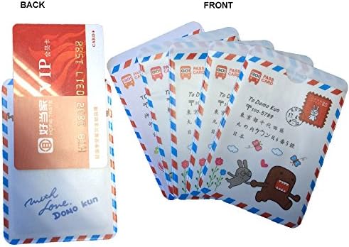 Kupx 5 Pack Random Envelope Double Face Card Protector for Bank Card Id Card Sleeve Best Protection for Contactless Payment Wallet Cards