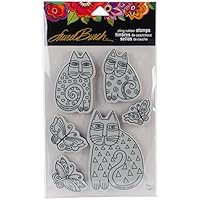 Stampendous Laurel Burch Indigo Cats Stamp Set