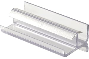 Prime-Line M 6144 Tub Enclosure Bottom Guide, Workright Products, Clear Plastic, Snap-In (Single Pack)