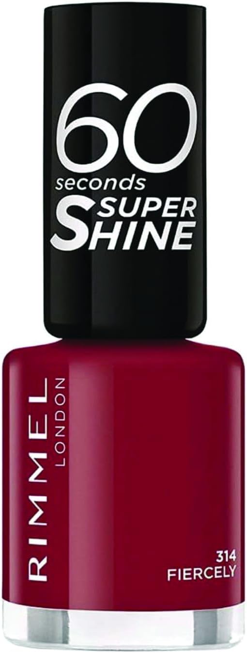 Rimmel London 60 Seconds Super Shine Nail Polish 314 Fiercely