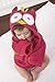 Baby Aspen My Little Night Owl Hooded Terry Spa Robe, Pink