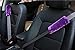 MLOVESIE 2 pcs Auto Seat Belt Shoulder Pads, 9.8 Inch Soft Faux Sheepskin for Comfortable Driving Travel Long Trip Camera, Messenger Bag, Guitar (Purple)
