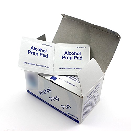 100 Stück Einweg Antiphlogose Isopropyl Alkoholtupfer Auflagen Stück Wischen Erste Hilfe