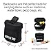 Service Dog Vest Harness Saddle Bags with Service Dog Patches - SD Backpack with Patch - Quality Back Pack Pouch with Pockets - Saddlebag for Service Dogs Vests (Service Dog)