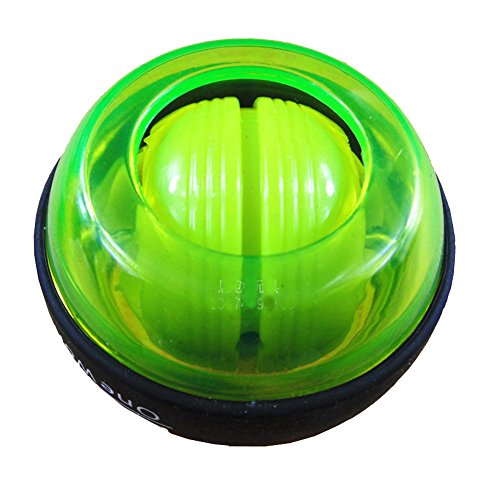 Tianmeijia Wrist Ball Gyroscopic Hand Wrist Arm Strengthener Gyro Wrist Power Ball with LED Light for Wrist & Forearm Exerciser Green