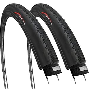 Fincci Pair 700x28c Tyres 28-622 ETRTO 60TPI with 1mm Antipuncture Protection 700×28 Bike Tyre for Cycle Race Road…