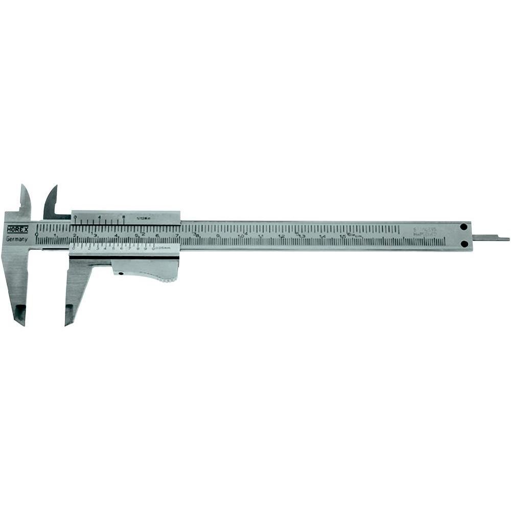 HELIOS-PREISSER Taschenmessschieber, 2224516, Pocket Calliper with Thumb Clamp, Stainless Steel, 150mm