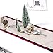 VIGLT Christmas Table Runner Cotton Burlap Buffalo Plaid Table Runner Christmas Reversible Double Sided Table Runner for Holiday Christmas Table Decorations, 14 x 72 Inch
