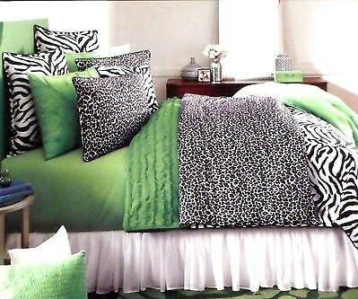 Amazon Com Studio D Black White Catz Zebra Cheetah 3 Piece Twin