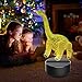 Dinosaur Night Light 3D Kids Bedside Lamp 7 Colors Change Dinosaur Toys Optical Illusion Night Lights Ideas Birthday Gifts for Kids Baby Girls Boys (Diplodocus 01)