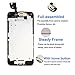 for iPhone 6 4.7inch LCD Display Screen Touch Digitizer Full assembly Replacement with Home Button, Front Camera, Ear Speaker, Repair Tools, Not compatible with iPhone 6s or iPhone 6 plus