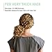 CYWLIFE 12-14MM Large Hair Ties Bands for Women Girls Men for SUPER Thick Curly Heavy Hair, 20 PCS Black, No Crease Seamless Ponytail Holders Scrunchie, No Damage No Slip Soft Hair Elastics