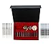 Agirlgle 12 Pack Steel Tip Darts Set 22 Grams with Nonslip Iron Barrel， Aluminum Dart Shafts ， and 4 Style Flights + Darts Sharpener +a Beautiful Gift Box
