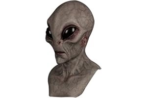 XBKPLO Halloween Horror Mask Scary Alien Mask Halloween Cosplay Mask Creepy Evil Latex Mask for Halloween Costume