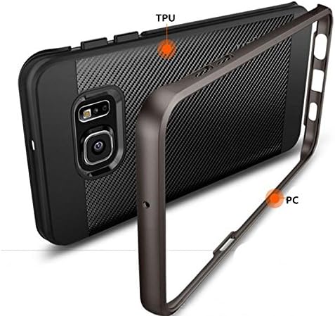 Iphone 6 6s case, Raytronics Carbon Hybrid TPU+PC 2 in 1 Case Slim Armor Shell Back Cover for iPhone 6 6s - (Black) …