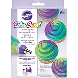 Wilton ColorSwirl 3-Color Coupler 9-Piece Decorating Kit, 2104-7072 (Kitchen)