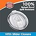 i-Kawachi Splash Proof And Spill Resistant TPR Replacement Lid for Yeti rambler, RTIC, Ozark, Sliding Open / Close, 30oz