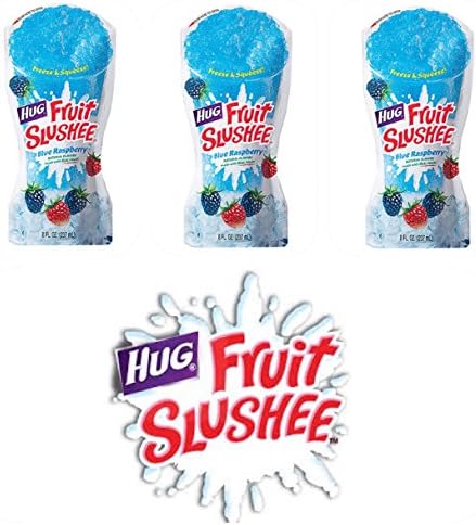 Fruit Slushee (Pack Of 3) Blue Raspberry 8 Oz Pouches