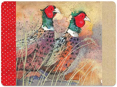 Alex Clark Pleasant Pheasant Place Mat For Dining Table - Decorative Mat - Birtish Birds - Wildlife Artwork - Designed In The Uk...