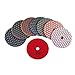 ComeFloor Dry Diamond Polishing Pads 4 Inch Premium Matte Grinding Pads for Marble Granite 7 PCS Grit 50-3000# (4inch,7pcs)