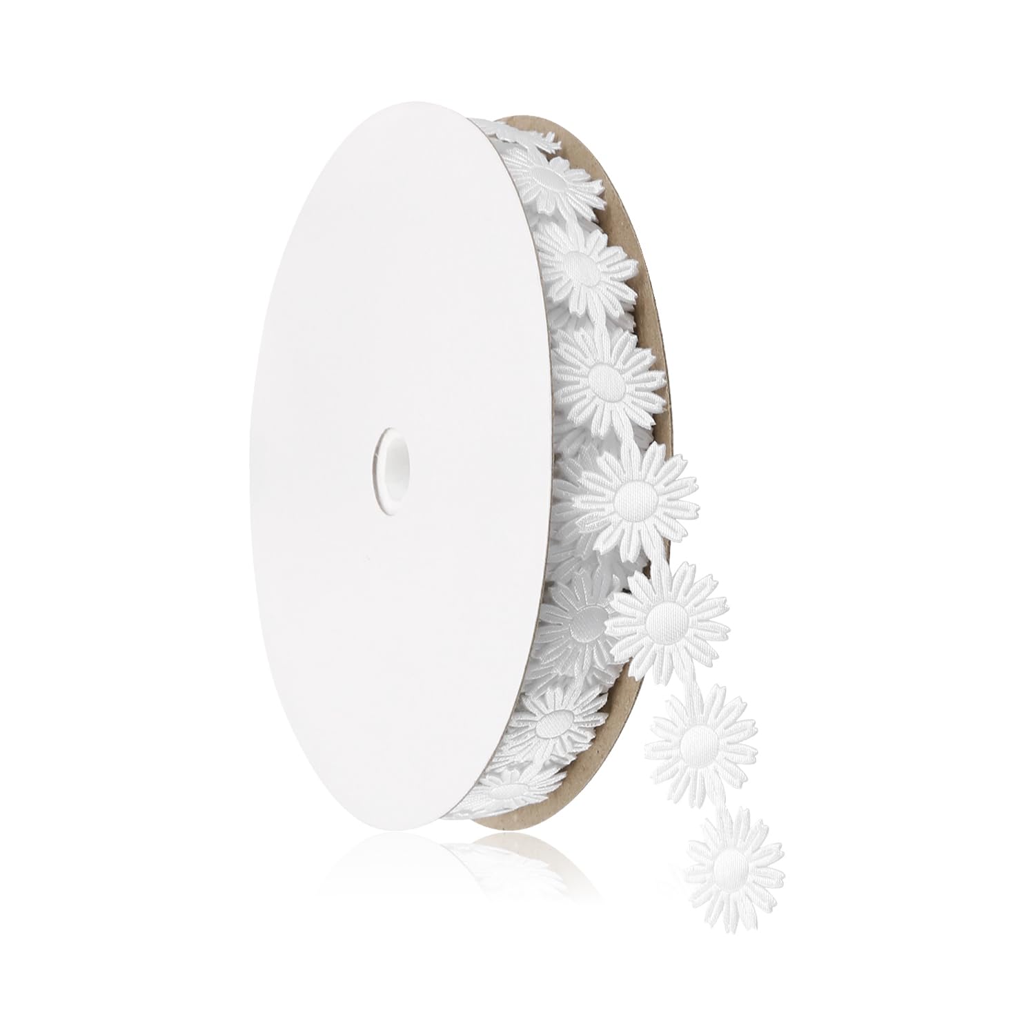 Rumyve20 Yard Daisy Flower Lace Decoration,White Lace Decoration Sewing Applique Sewing Craft Wedding DIY Style