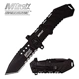 Rogue River Tactical Exclusive Mtech USA Tactical Knives Spring Assisted Folding Pocket Knife Heavy Duty Military Grade Combat with Belt Clip
