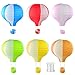 Lee-Buty 6pcs Hanging Paper Lanterns Hot Air Balloon Shape Lanterns with 1 Piece of Hanging Line for Party Birthday Wedding Christmas Decoration