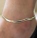 HuntGold 1X Novelty Lady Jewelry Ankle Plated Chain Lovely Adjustable Anklet(Gold)