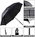 Athletico 68 inch Automatic Open Golf Umbrella - Extra Large Double Canopy Umbrella is Windproof and Waterproof - Features Ergonomic Rubber Handle