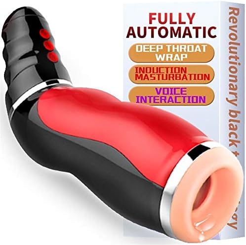 Firsttop Male Hands-Free Powerful Sucking Fully Automatic Male Másterbrators Toy for Men Relaxation Male Intelligent Pennis Exercise Men Deep Throat, Oral Cup, Private Packaging