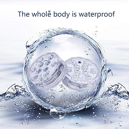 Submersible LED Lights with Remote Control,Underwater Light Waterproof RGB Changing Lights for Pond Pool Waterfall Fountain Aquarium Vase Spa Hot Tub Bathtub Christmas Decoration