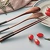Wooden-Spoon-Fork-Chopsticks-Set-Handmade-Japanese-Style-Utensils-Elegant-Tableware-Set-for-Camping-Picnic-Office-or-Home-Black Wooden Spoon Fork Chopsticks Set Handmade Japanese Style Utensils Elegant Tableware Set for Camping, Picnic, Office or…